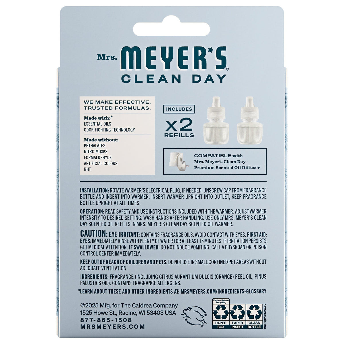Snowdrop Plug In Scented Oil Refill 2-Pack