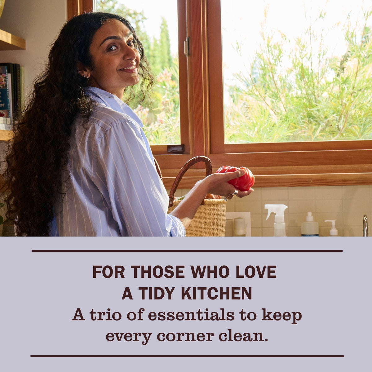 Mrs. Meyer's Basil Kitchen Basics Set