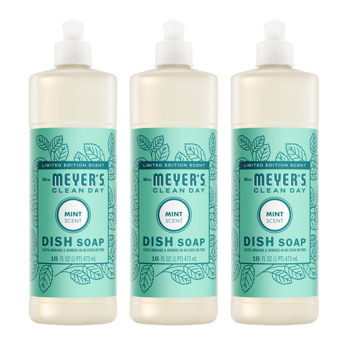 Mrs. Meyer's Mint Dish Soap 3-count bundle