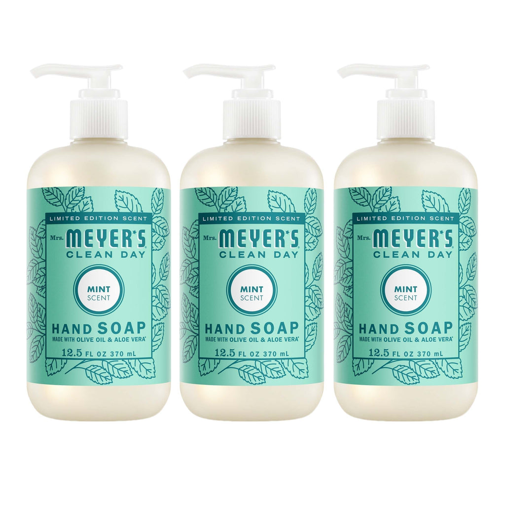 Mrs. Meyer's Mint Liquid Hand Soap 3-count Bundle